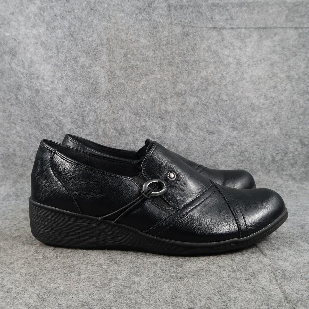 Baretraps Shoes Womens 9.5 Slip On Loafer Clog Farley Classic Comfort Wedge